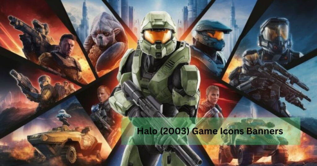 Halo (2003) Game Icons Banners