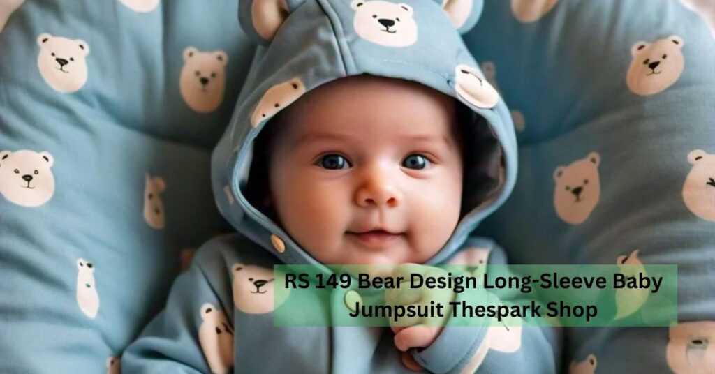 RS 149 Bear Design Long-Sleeve Baby Jumpsuit Thespark Shop