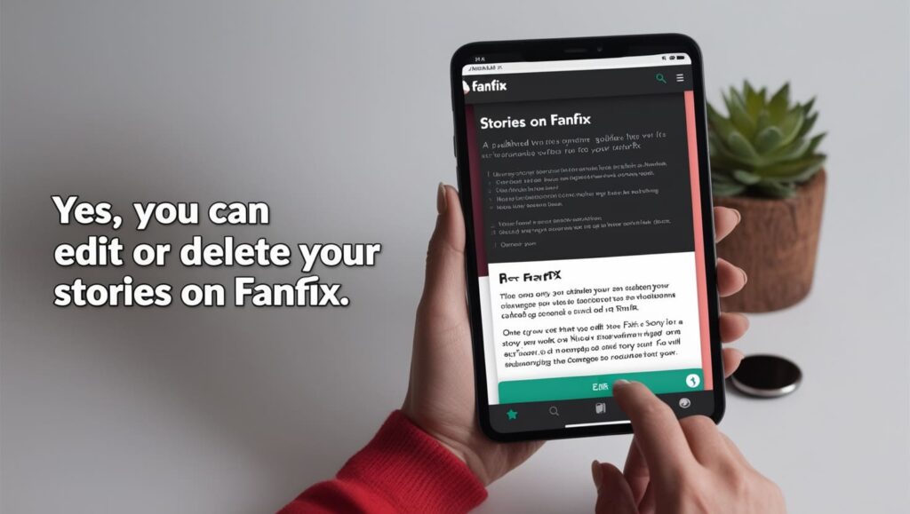 Can I edit or delete my stories on Fanfix